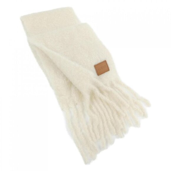 Loewe Muffler Scarf White